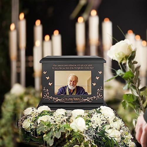 Cremation Urn with Photo Frame for Adult Human Ashes