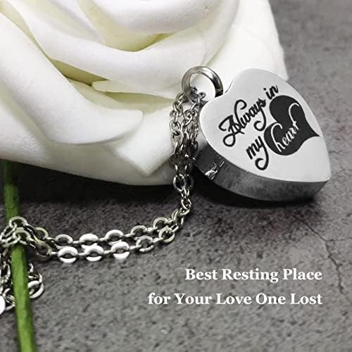 Small Urns for Ashes with Heart Box and Light - Mini Cremation Urn Set