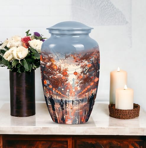 Elegant Memorial Urn Set with 10 Inch and 3 Inch Options
