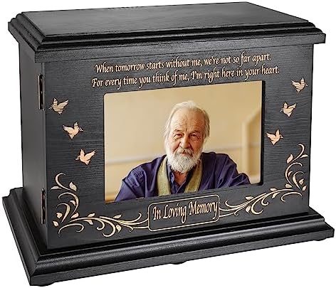Cremation Urn with Photo Frame for Adult Human Ashes
