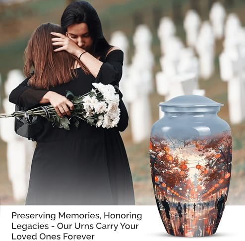 Elegant Memorial Urn Set with 10 Inch and 3 Inch Options