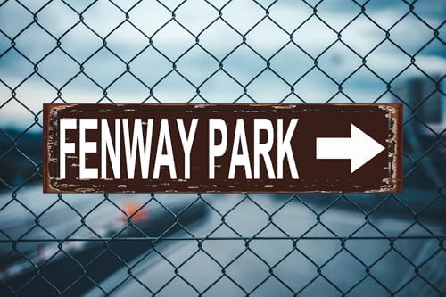 Fenway Park Sign Rustic Metal Door Decor 16x4 Inch