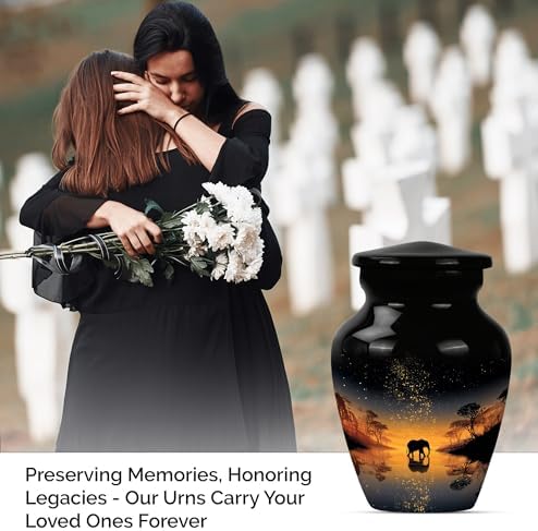 Mini Cremation Urns for Ashes Set of 2