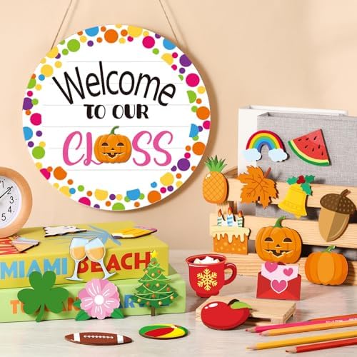 Ctosree Classroom Welcome Door Sign Set