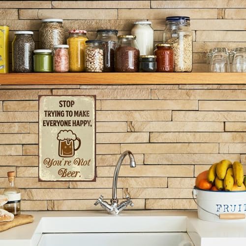 Beer Tin Sign Metal Poster Vintage Wall Decor 8x12 Inch