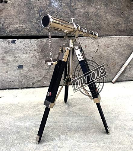 Home Vintage Telescope Ornament with Standing Tripod