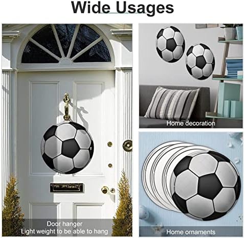 Retro Metal Wreath Sign Soccer Team 12x12 Inch