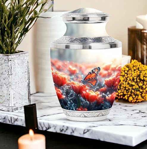 Butterflies Beautiful Look Urn Set 5 Piece