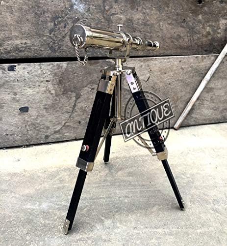 Home Vintage Telescope Ornament with Standing Tripod