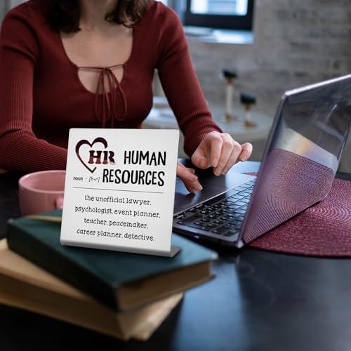 Funny HR Desk Sign Plaque for Women and Coworkers