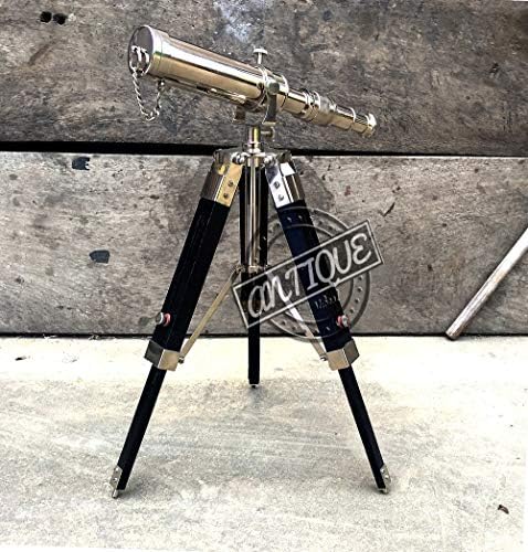 Home Vintage Telescope Ornament with Standing Tripod