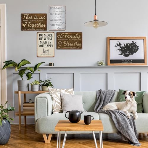 Sanwarm THIS IS US TOGETHER Home Wall Metal Sign Set