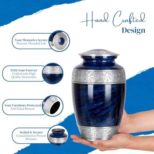Elegant Cremation Urns for Human Ashes 1 Large Urn 4 Keepsake Urns
