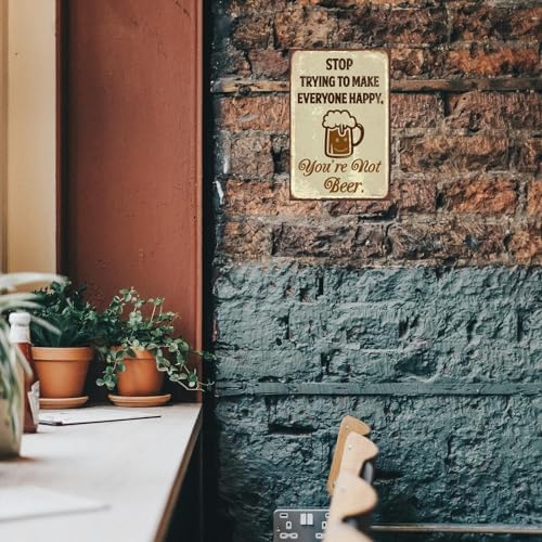 Beer Tin Sign Metal Poster Vintage Wall Decor 8x12 Inch