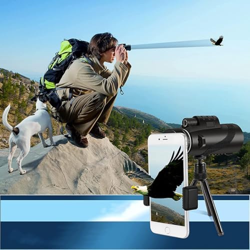 Night Vision Monocular Telescope for Adults Hunting Sports Outdoor Camping Travel Portable High Powered 80x100 HD