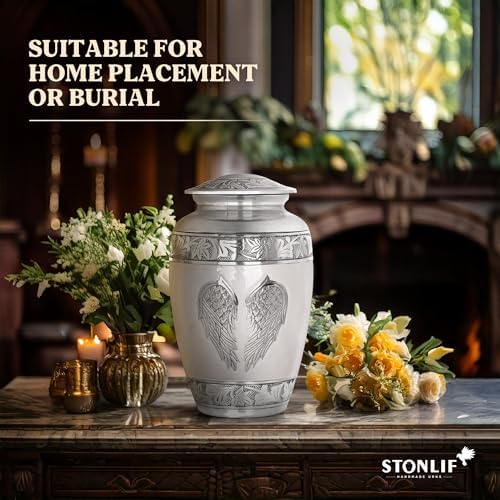 Angel Wings Cremation Urn - Memorial Urn for Adults Decorative Urn for Home