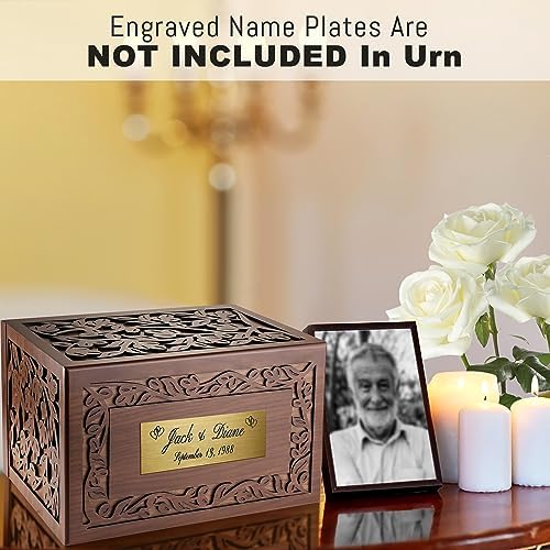 Wooden Cremation Urn Tree of Life Design for Human Ashes