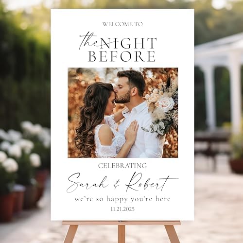 The Night Before Welcome Sign for Rehearsal Dinner