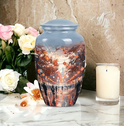 Elegant Memorial Urn Set with 10 Inch and 3 Inch Options
