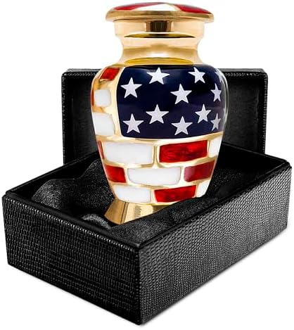 Trupoint Memorials Small Gold Urn for Ashes Keepsake