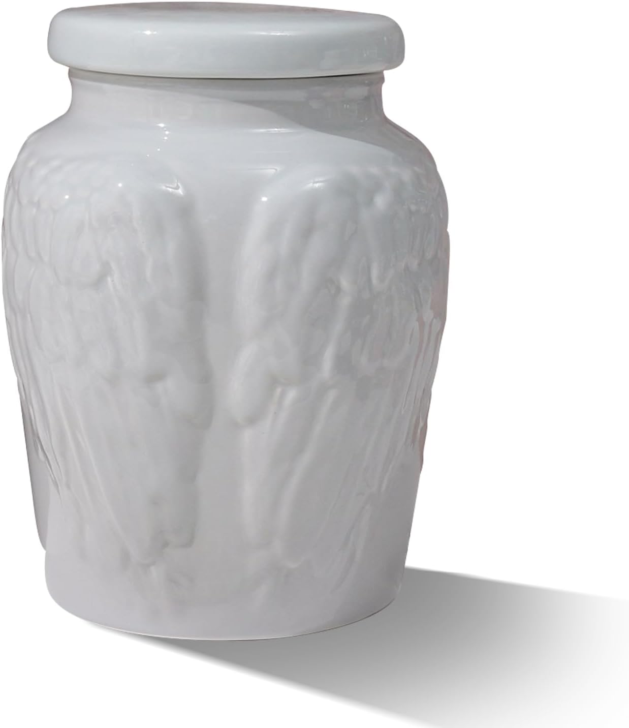 Angel Wings Ceramic Decorative Urns for Human Ashes - Fun Funeral Memorial Keepsake