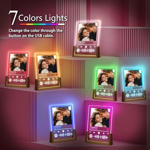 Personalized Spotify Plaque for Birthday Gifts for Women and Men