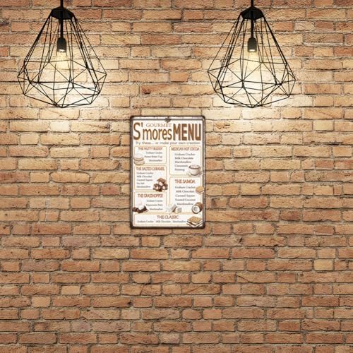 SUPERDANT Vintage SMore Dessert Tin Sign Decor