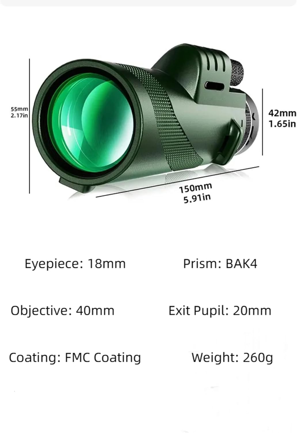 Night Vision Monocular Telescope for Adults Hunting Sports Outdoor Camping Travel Portable High Powered 80x100 HD