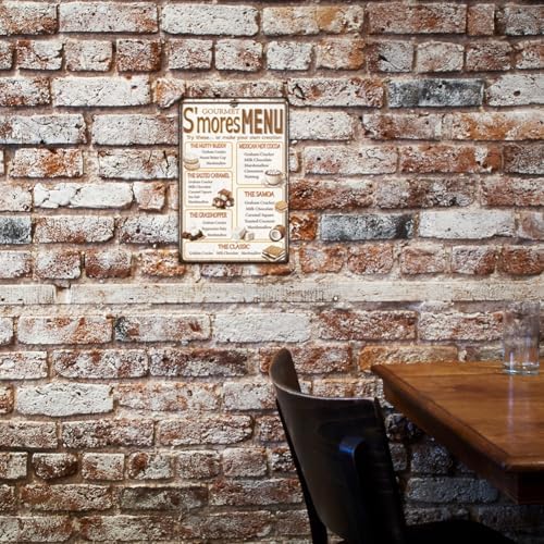 SUPERDANT Vintage SMore Dessert Tin Sign Decor