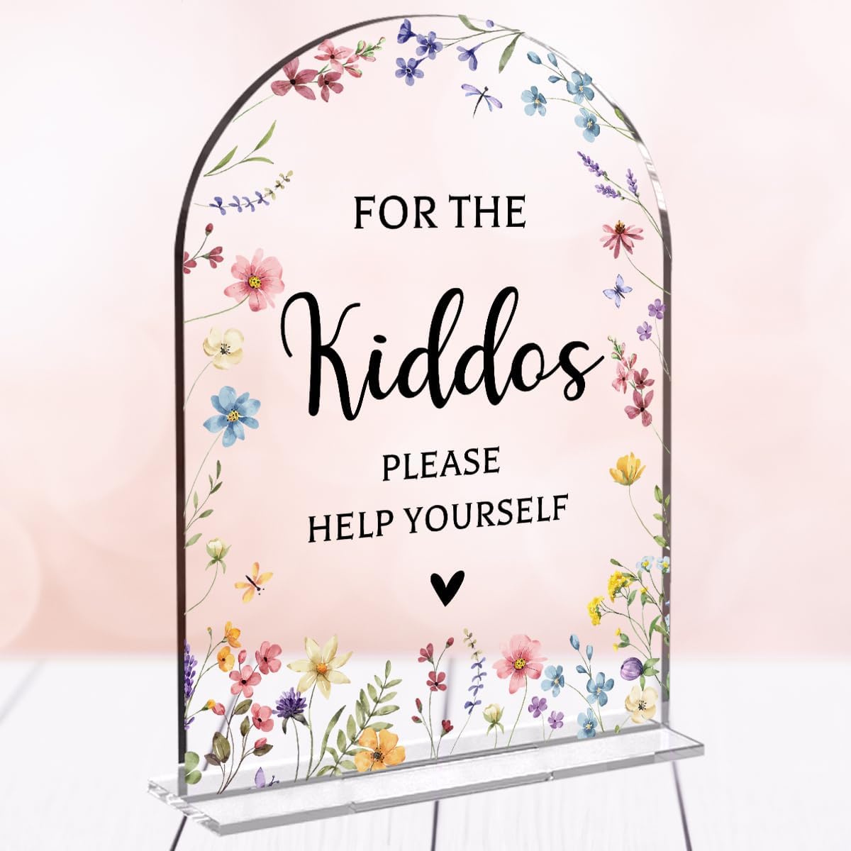 Kids Wedding Sign Acrylic Plaque 5x7 Inch Decorative Sign For Ceremony And Reception