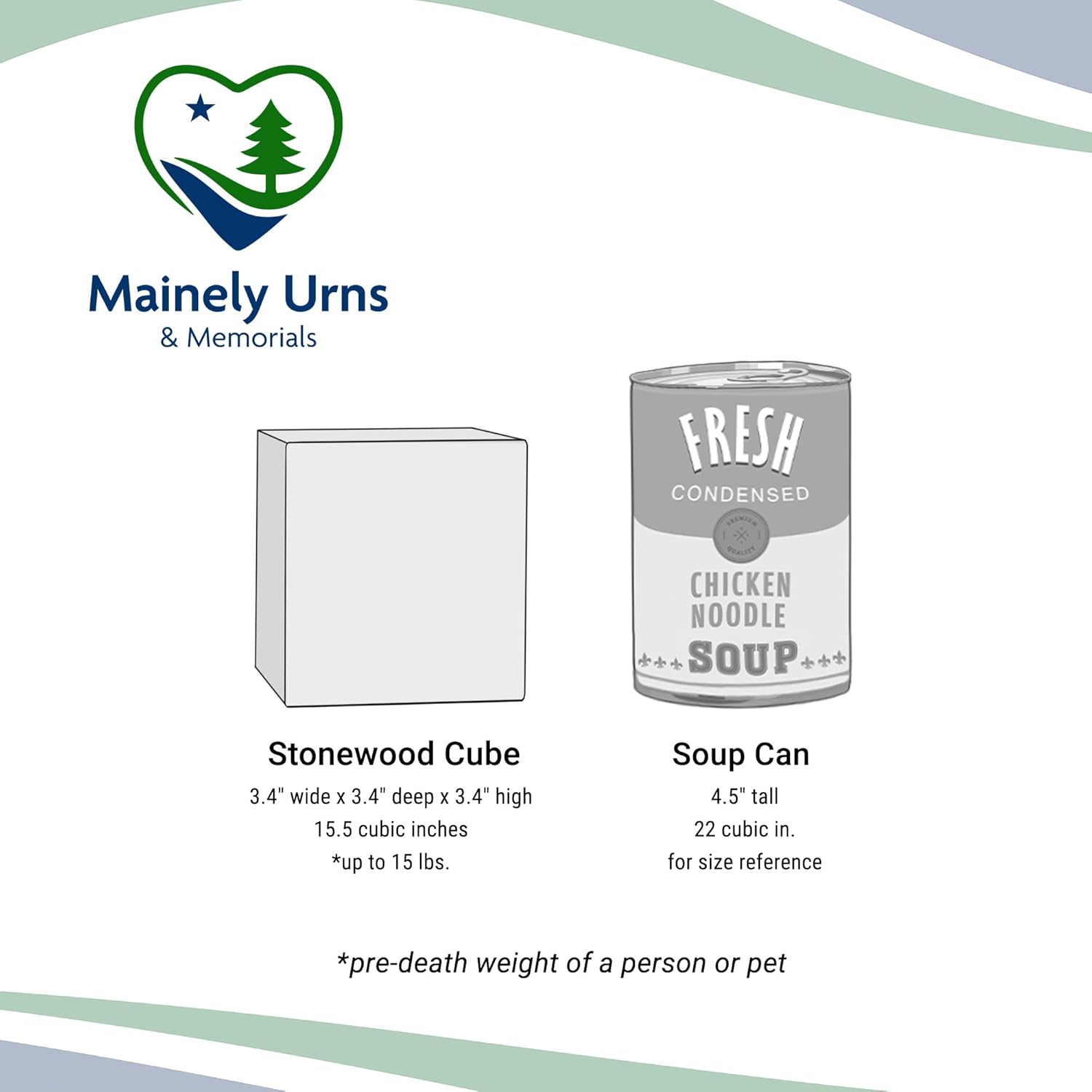 Stonewood Custom Photo Cremation Urn Cube for Infant Ashes - 15 Cubic Inch Capacity