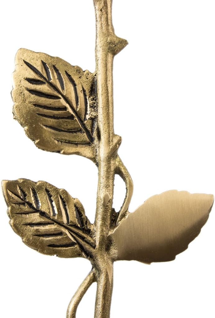 Rose Stem Bronze Memorial Urn for Ashes - Extra Small 1 Cubic Inch Capacity