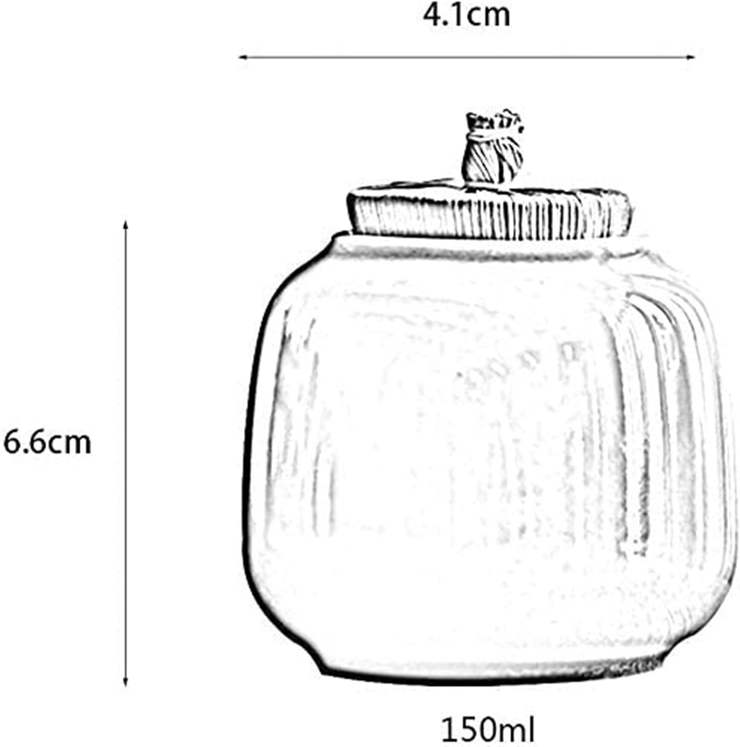 Handmade Decorative Urn for Human Ashes - Small Size Keepsake Memorial
