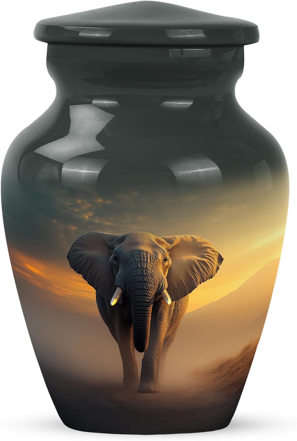Elephant 3-Inch Cremation Urn for Ashes - Small Keepsake Urn for Men and Women