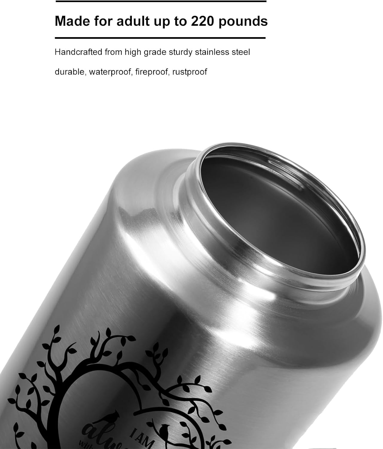 Cremation Urns for Adult Human Ashes - Decorative Memorial Urn for Dad Mom