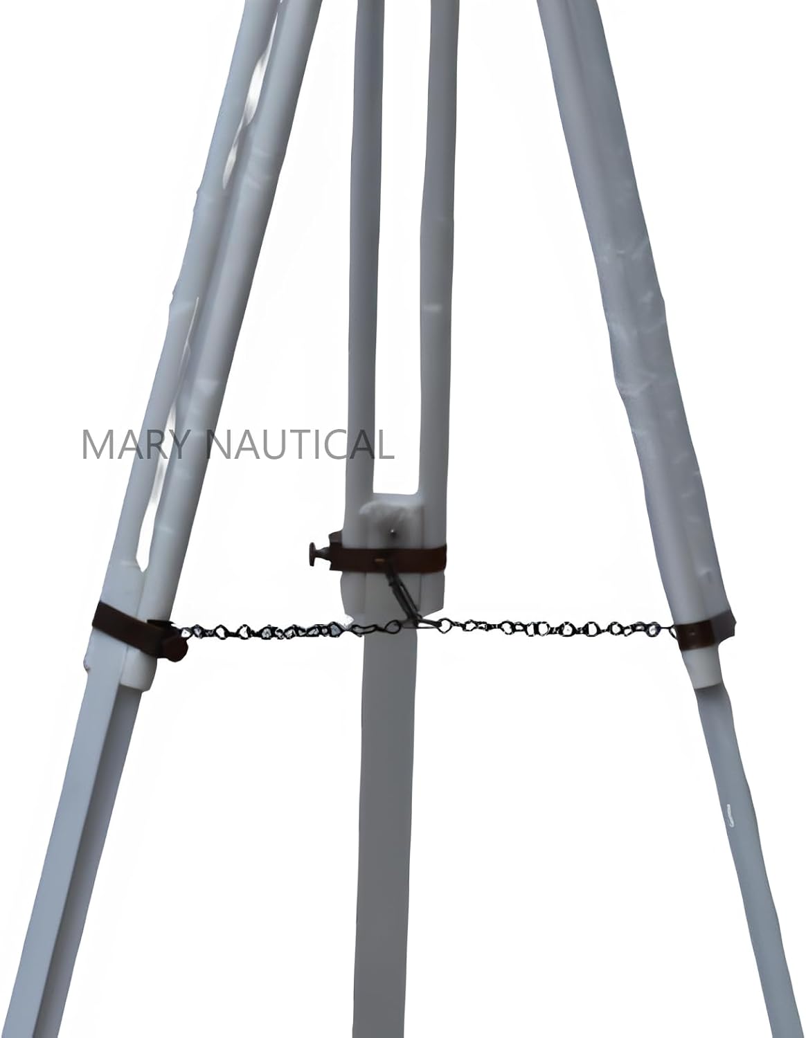 Vintage Antique Brass Telescope with Wooden Tripod Stand