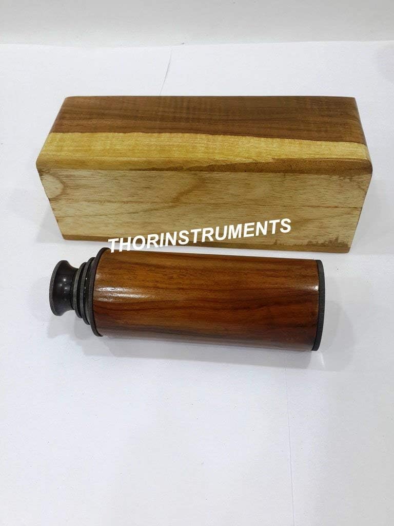 Vintage Nautical Telescope with Decorative Box