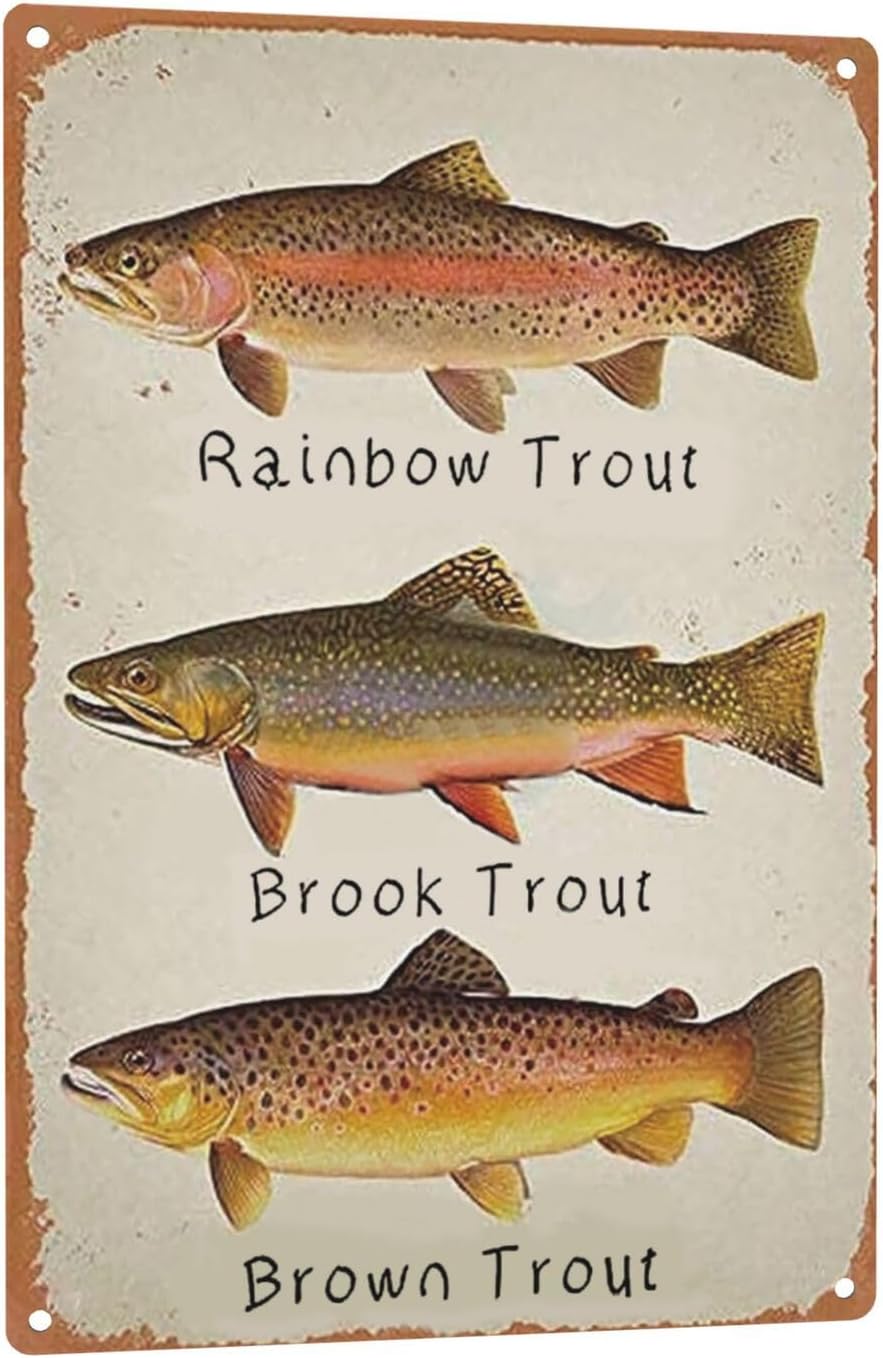 GCOCL Vintage Tin Decor Wall Plaque Retro Metal Sign