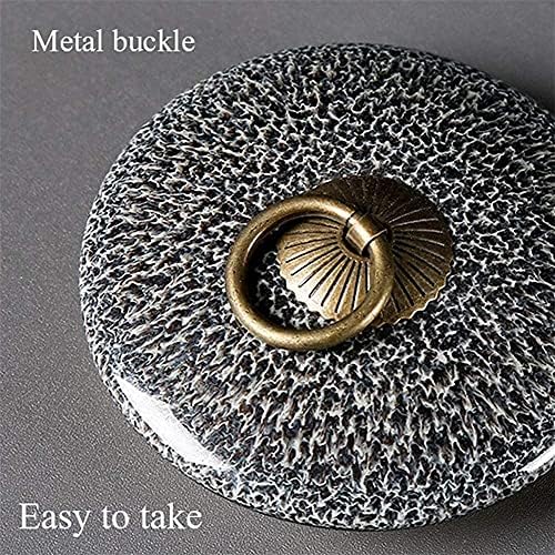 Classic Gray Ceramic Cremation Urn for Ashes and Pet Remains