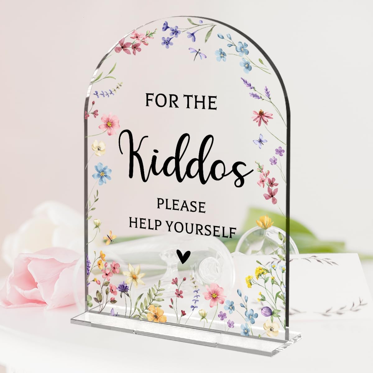 Kids Wedding Sign Acrylic Plaque 5x7 Inch Decorative Sign For Ceremony And Reception