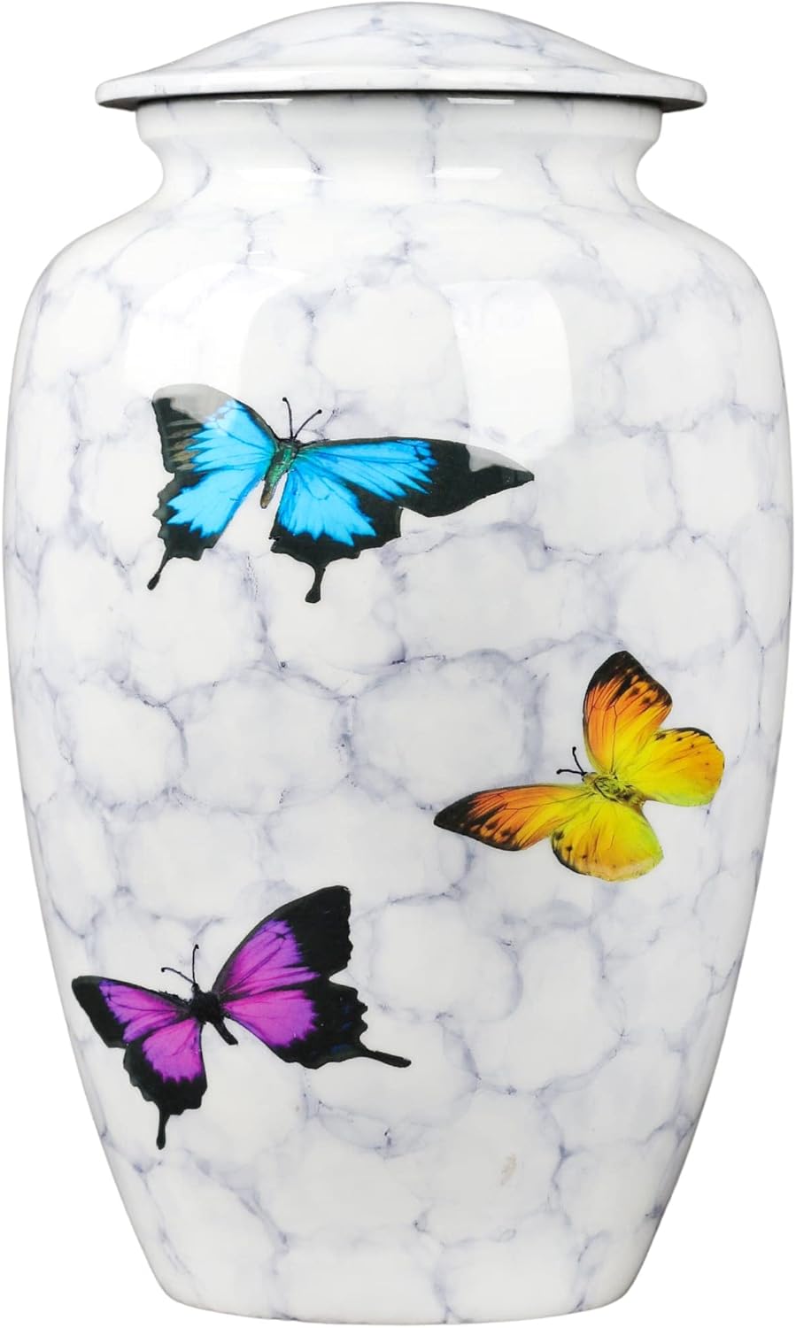 Butterfly Decorative Urn with Lid for Human and Pet Ashes