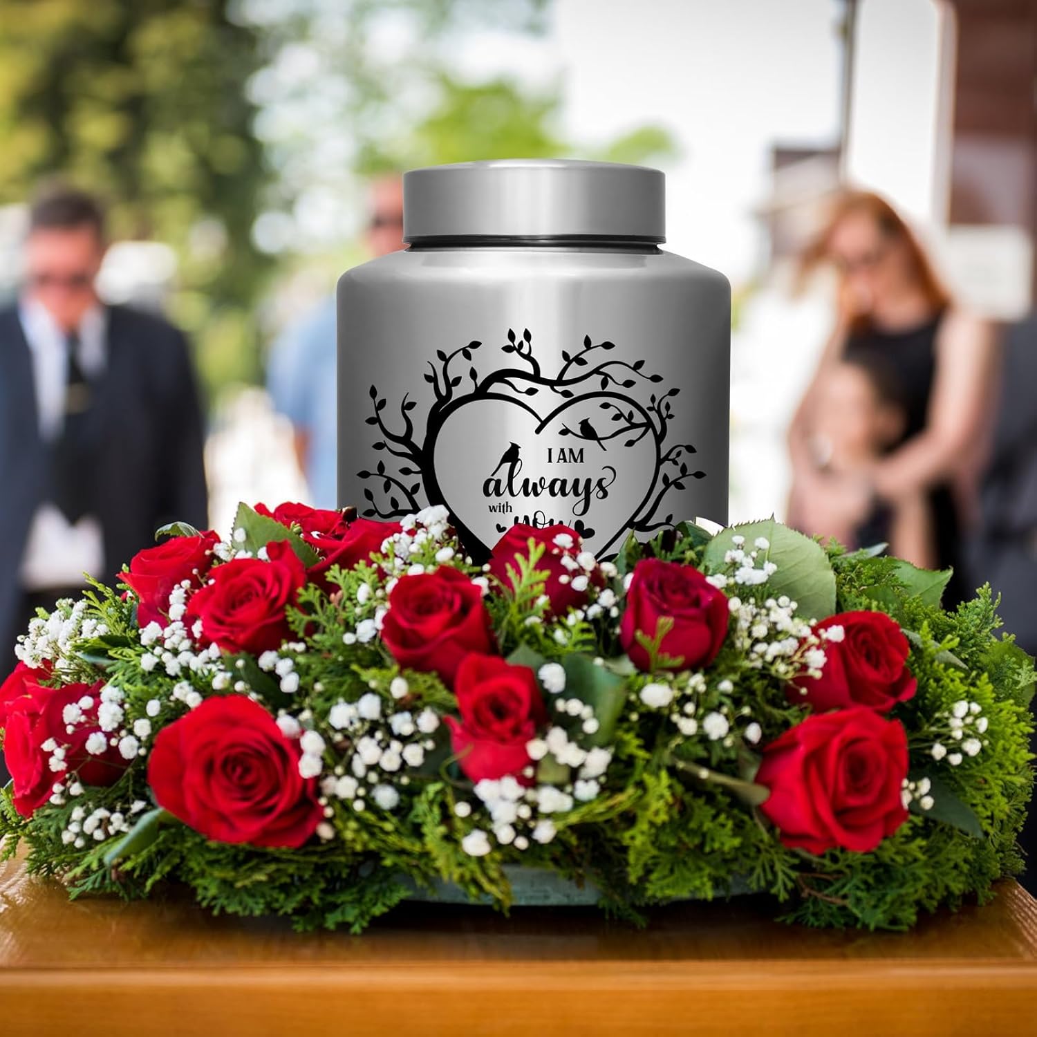 Cremation Urns for Adult Human Ashes - Decorative Memorial Urn for Dad Mom