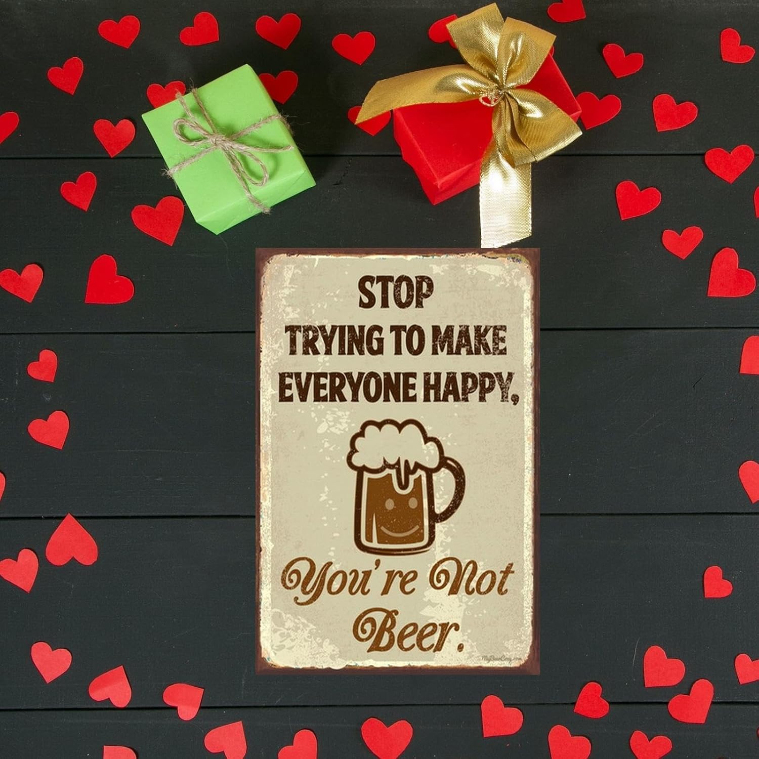 Beer Tin Sign Metal Poster Vintage Wall Decor 8x12 Inch