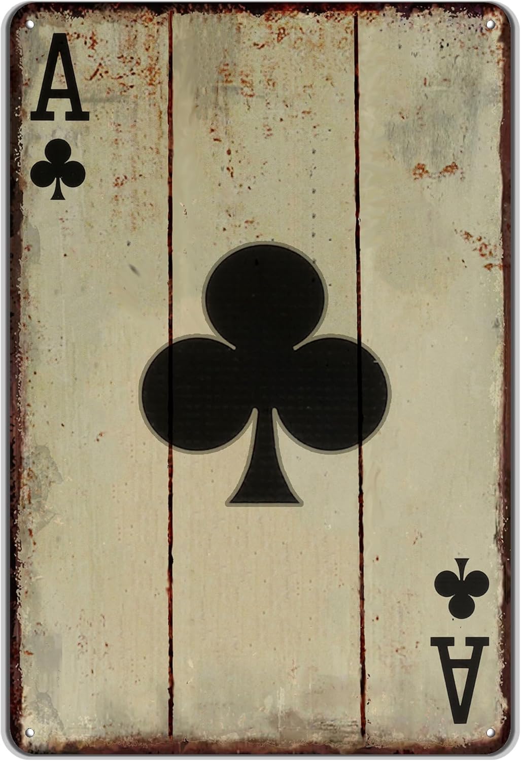 Vintage Poker Wall Decor Metal Sign Retro Tin Sign