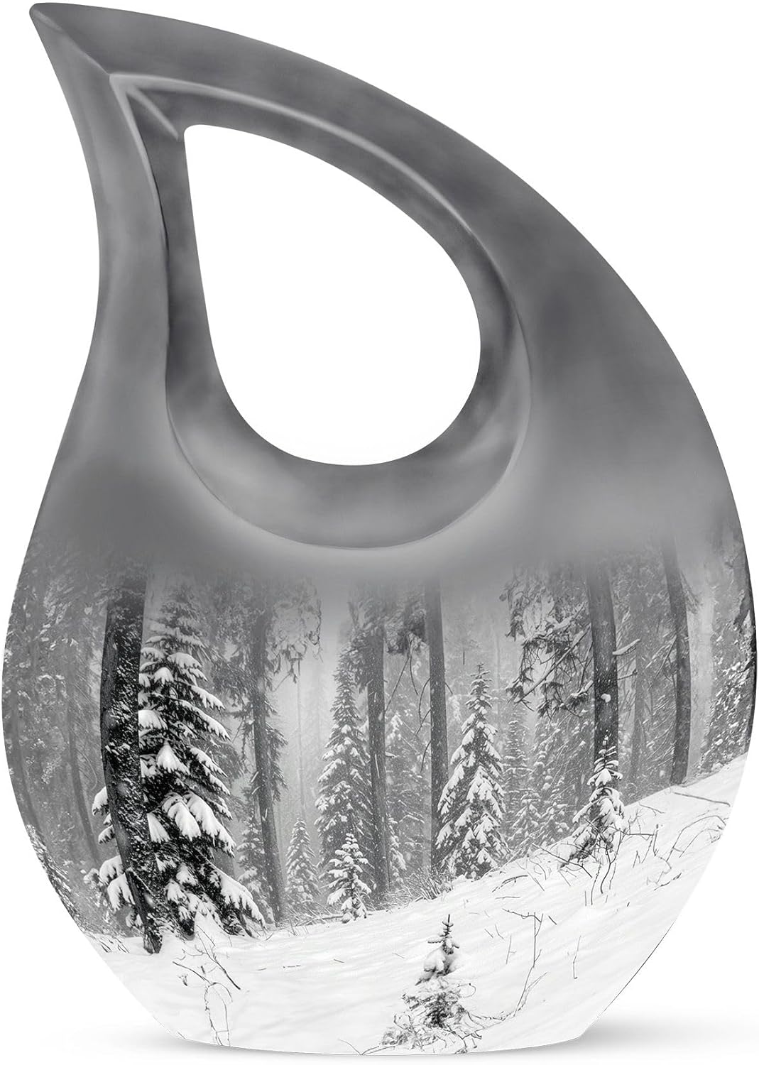 Snowflakes Urn - Small Decorative Ash Cremation Urn for Women and Men