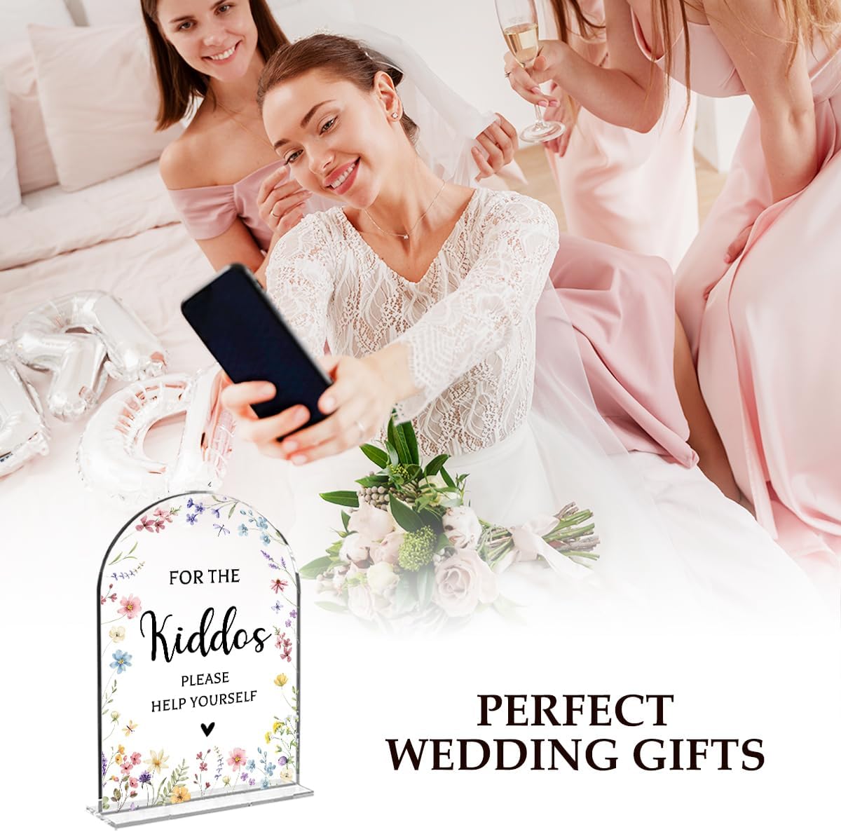 Kids Wedding Sign Acrylic Plaque 5x7 Inch Decorative Sign For Ceremony And Reception