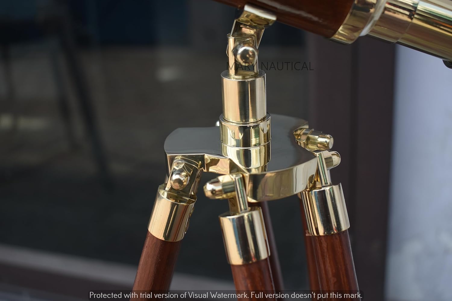 Vintage Brass Telescope with DF Lens and Adjustable Tripod for Kids and Beginners