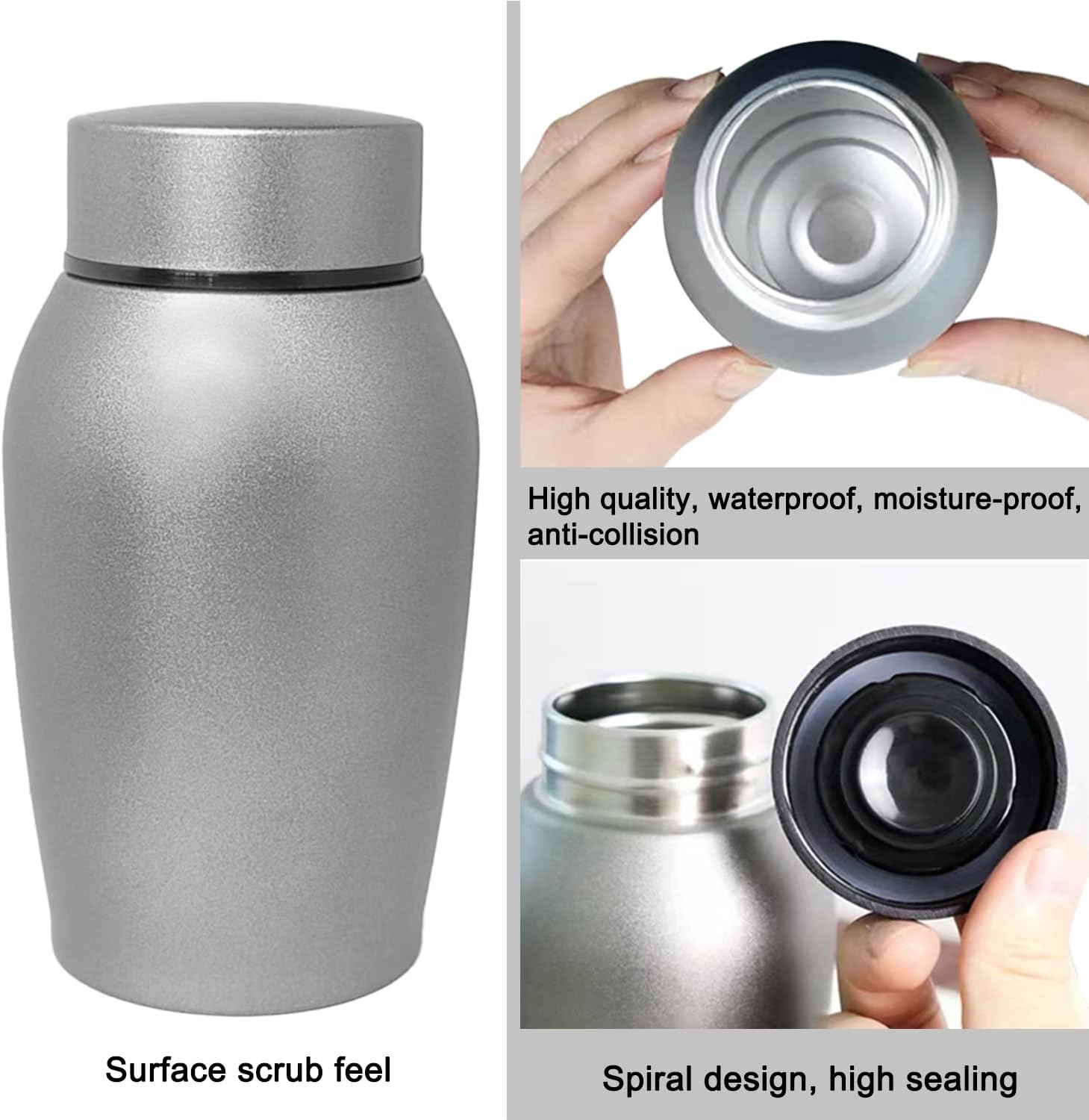 Custom Personalized Pet Urn for Dog and Cat Ashes - Stainless Steel Memorial Urns