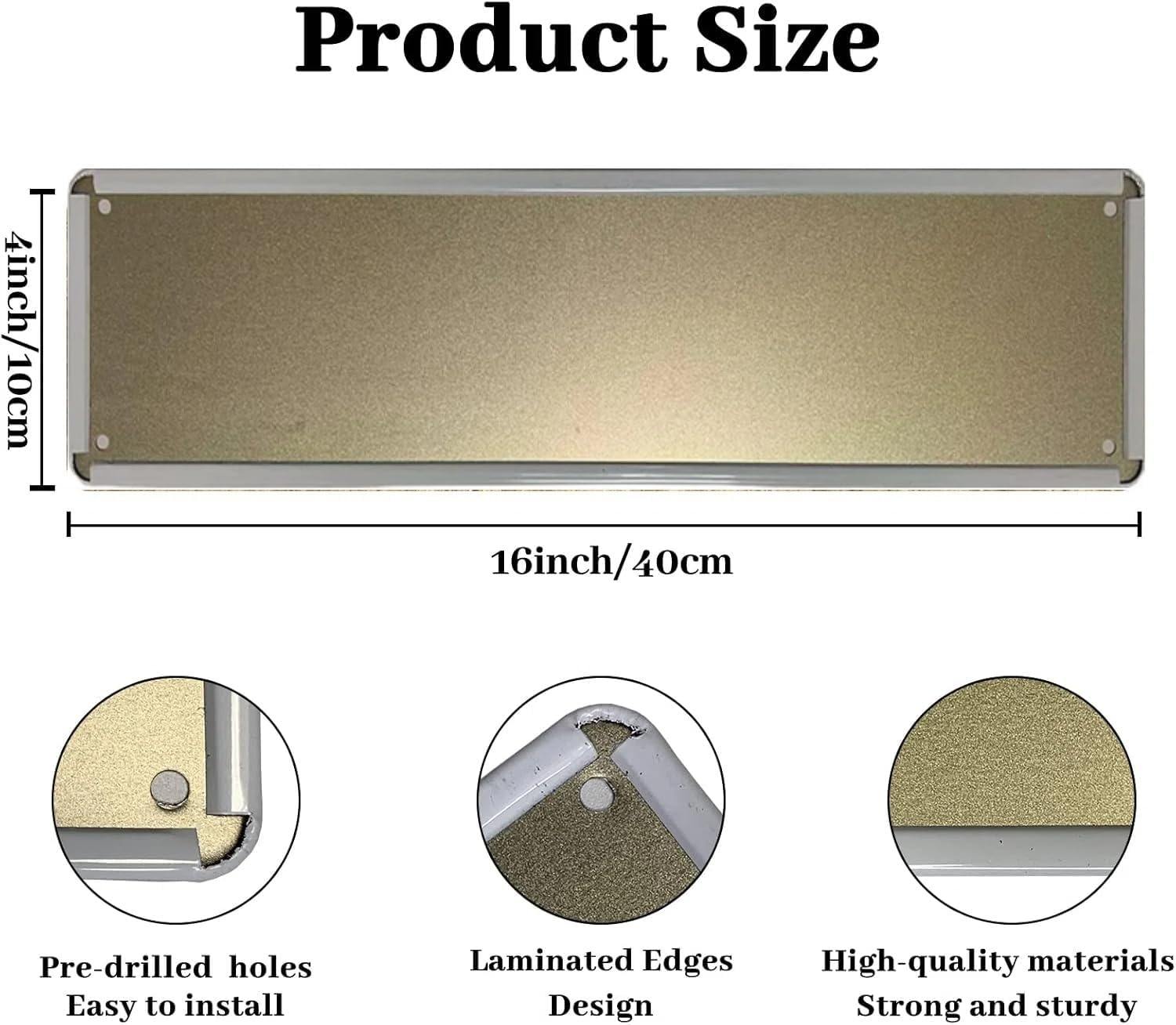 Vintage Metal Tin Sign Fashion Designer 4x16 Inch