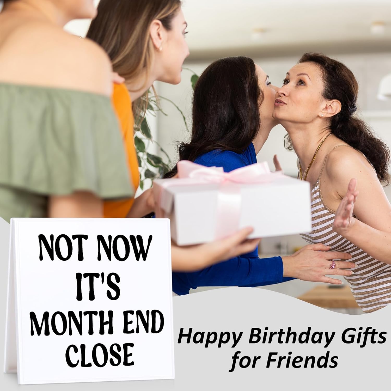 Funny Accountant Desk Sign for Women Coworkers Month End Close Humor